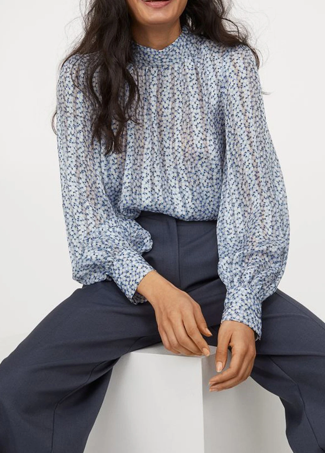 Голубая блуза H&M