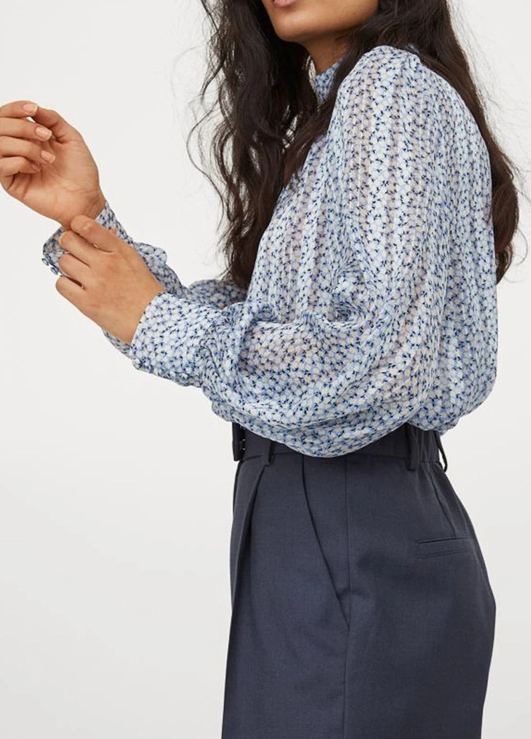 Голубая блуза H&M