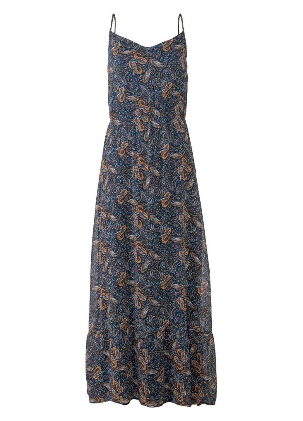 Комбинированное кэжуал платье а-силуэт Esmara с абстрактным узором