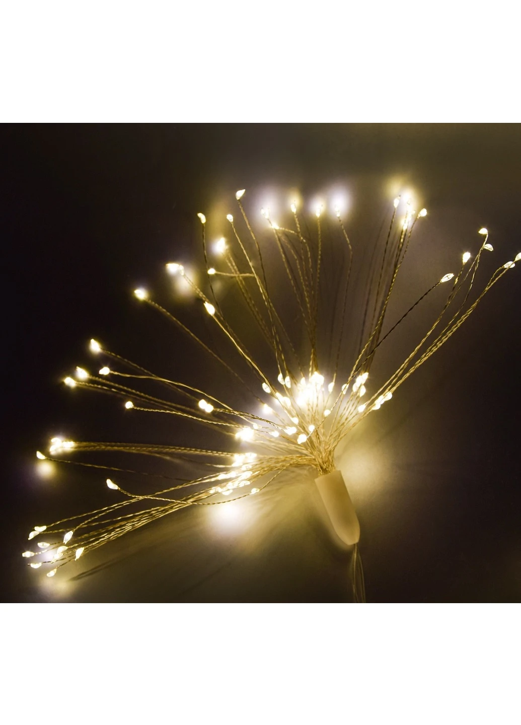 Светодиодная гирлянда фейерверк бахрома 4.2 м 500 LED 5 фейерверков 8 режимов свечения (30181-Нов) Теплый белый Francesco Marconi (251385120)