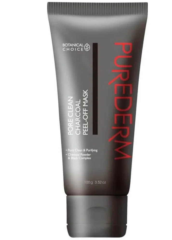 Маска-плівка для обличчя з деревним вугіллям Pore Clean Charcoal Peel-Off Mask Tube 100 г Purederm (251362368)