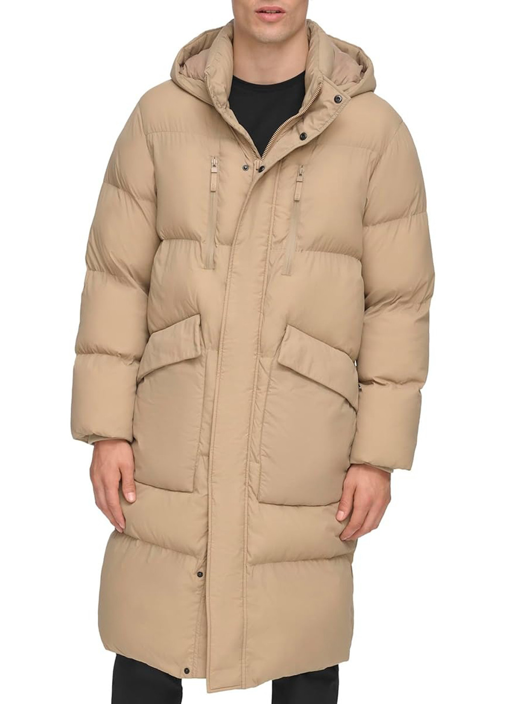 Бежевая демисезонная куртка DKNY