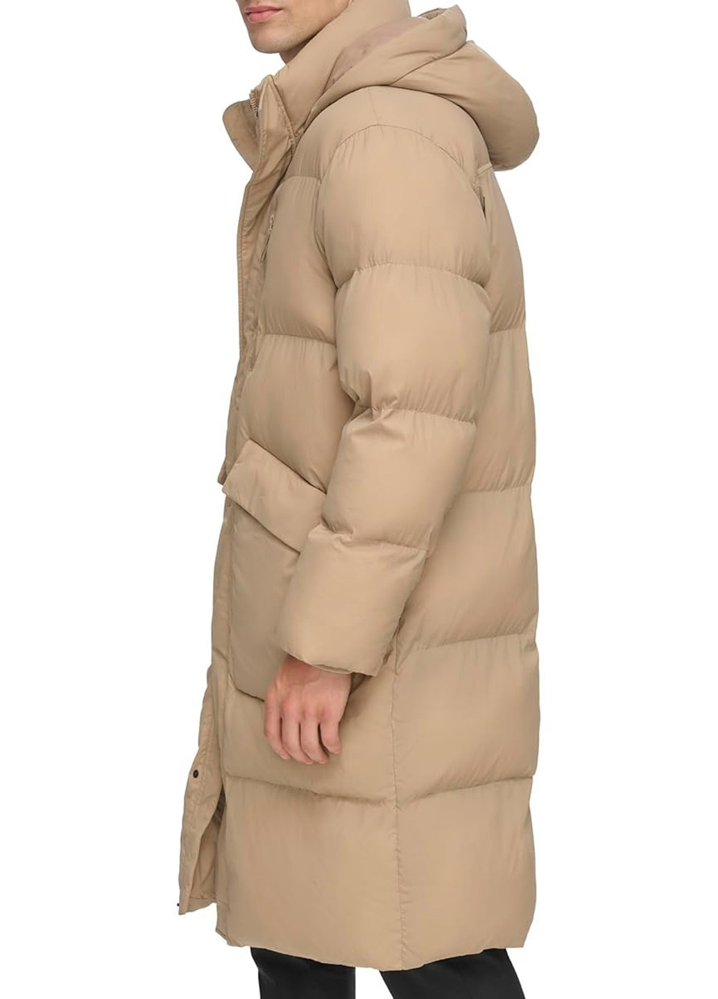 Бежевая демисезонная куртка DKNY