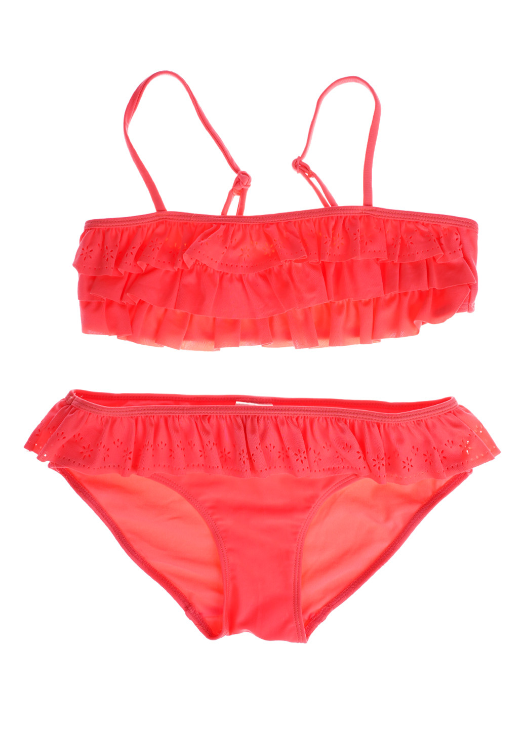 Кислотно-рожевий літній купальник (топ, труси) роздільний, топ H&M