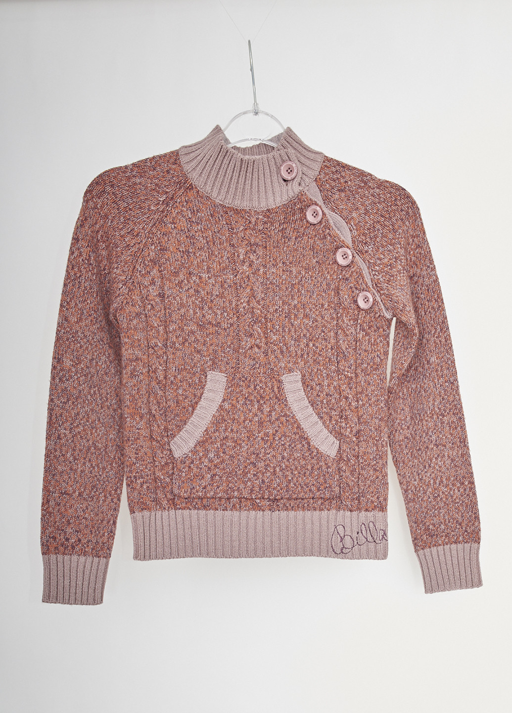 Розово-коричневый демисезонный свитер Billabong