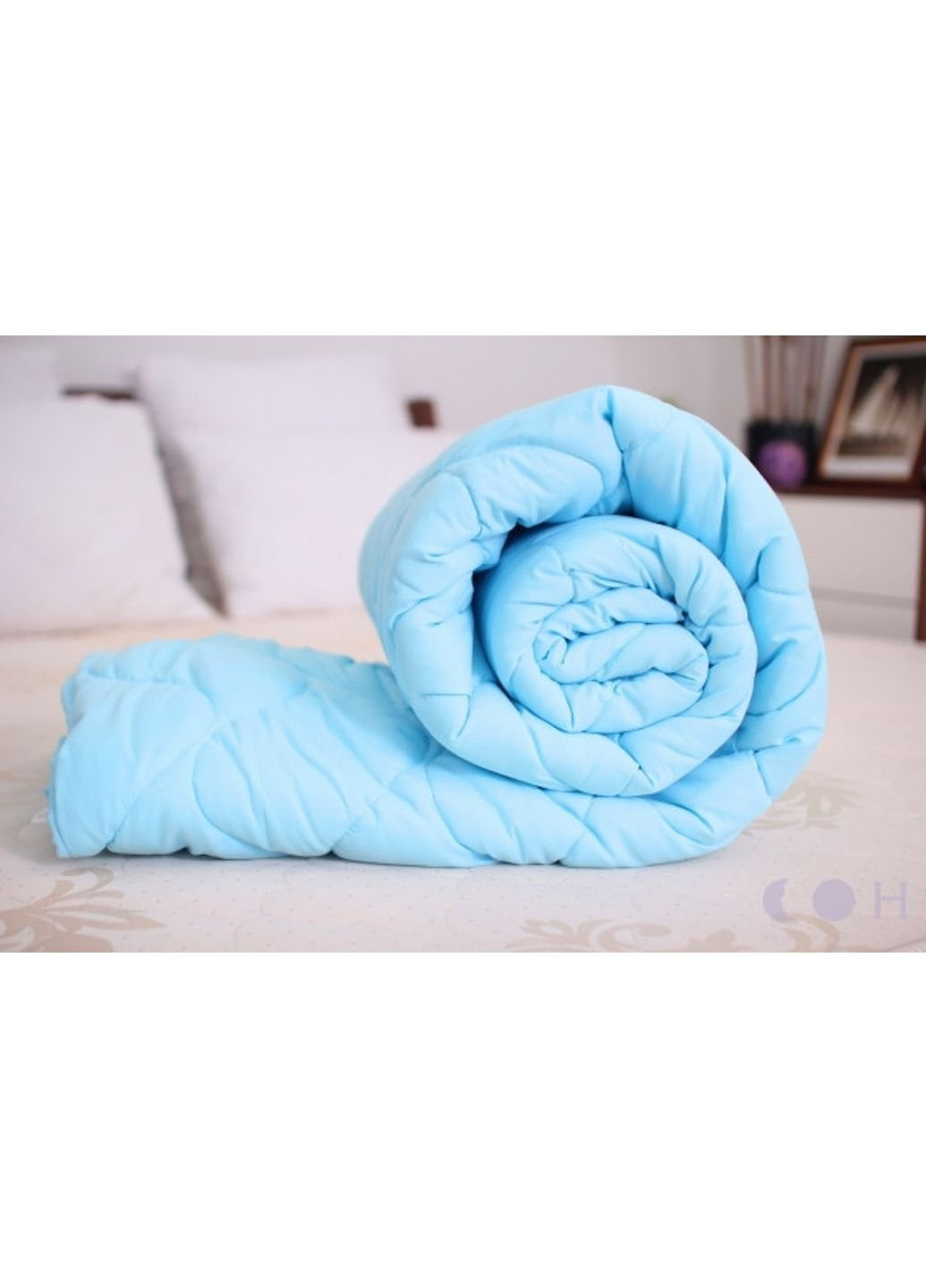 Ковдра закрита однотонна вовна (Мікрофібра) Двоспальне 180х210 54811 Moda (253617548)