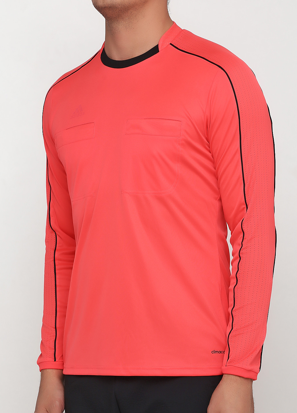 Лонгслів adidas Referee 16 Long Sleeve Jersey однотонний рожевий спортивні поліестер