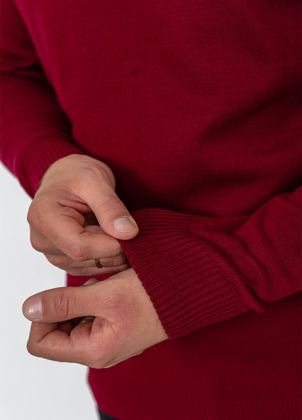 Вишневий демісезонний светр джемпер Ager