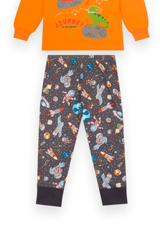 Оранжевая всесезон детская пижама для мальчика Габби