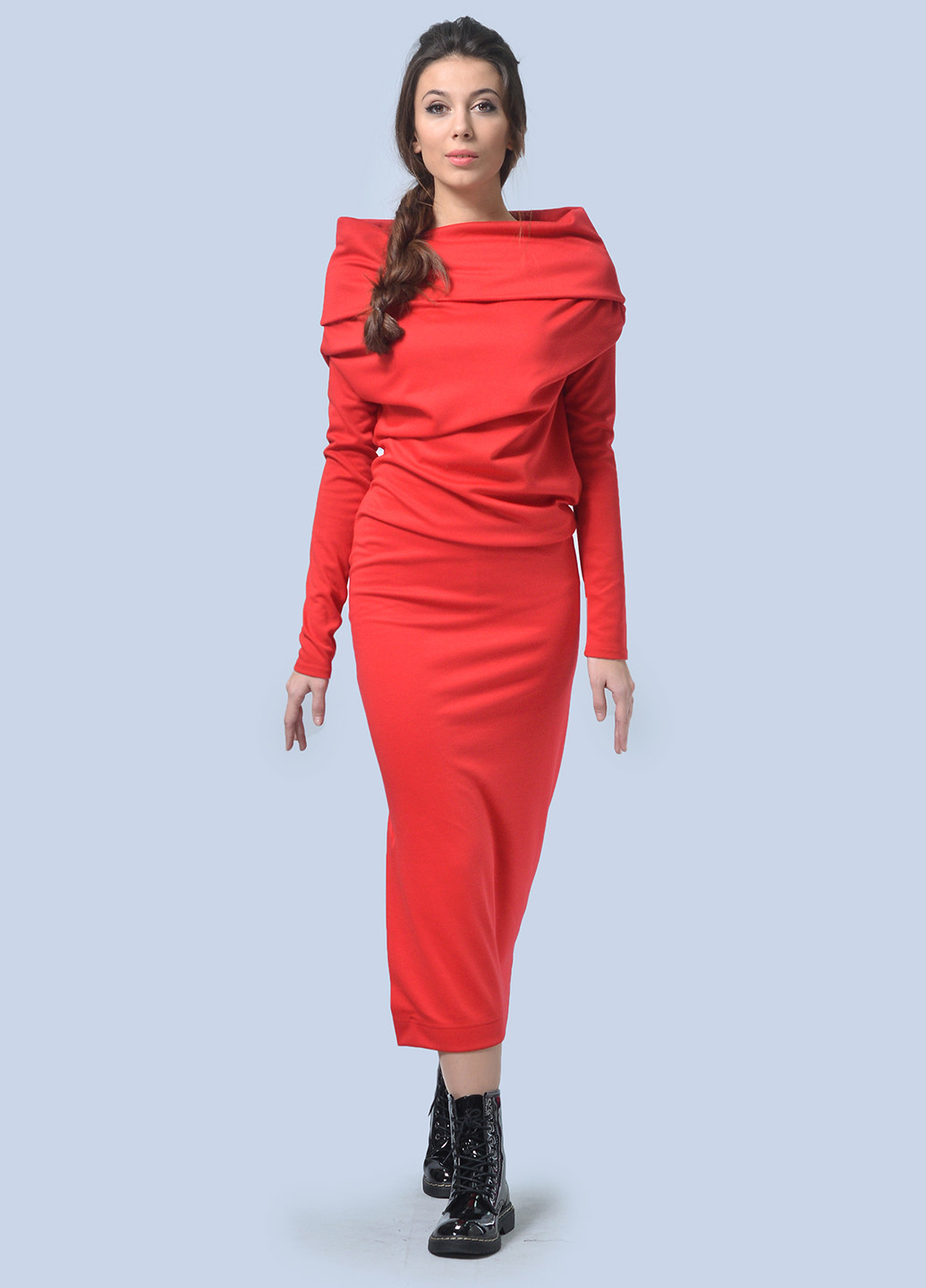 Червона кежуал сукня, сукня Agata Webers однотонна