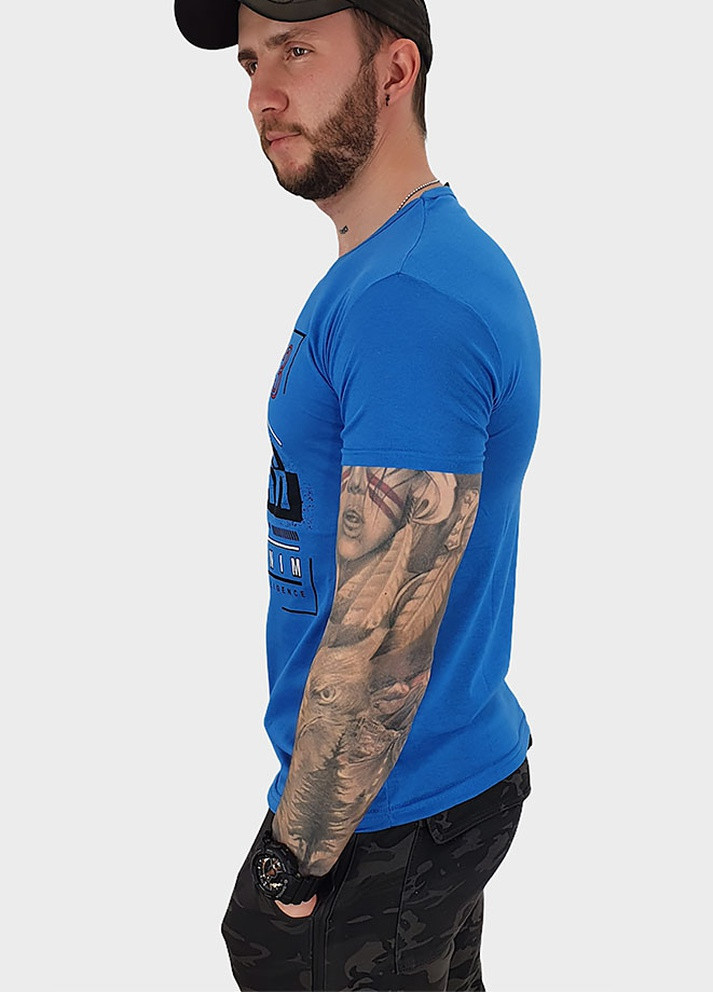 Синя футболка чоловіча синя Exelen