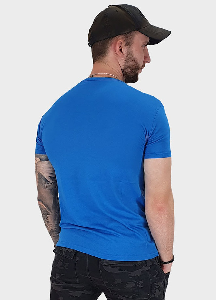 Синя футболка чоловіча синя Exelen