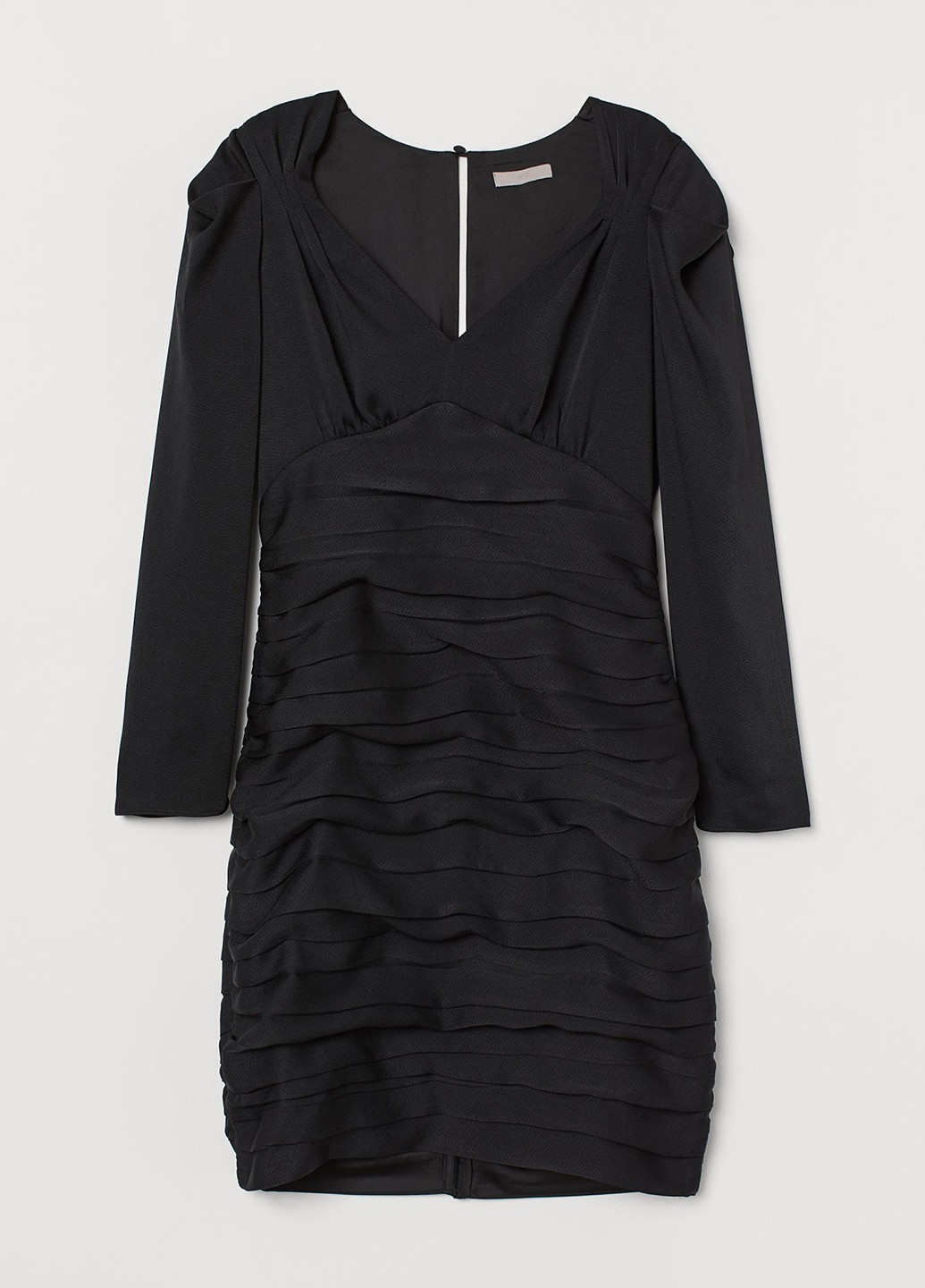 Черное кэжуал платье силуэтная H&M однотонное