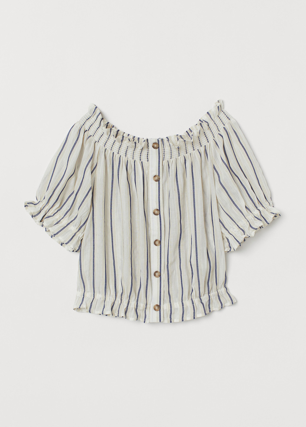 Айвори летняя блуза H&M