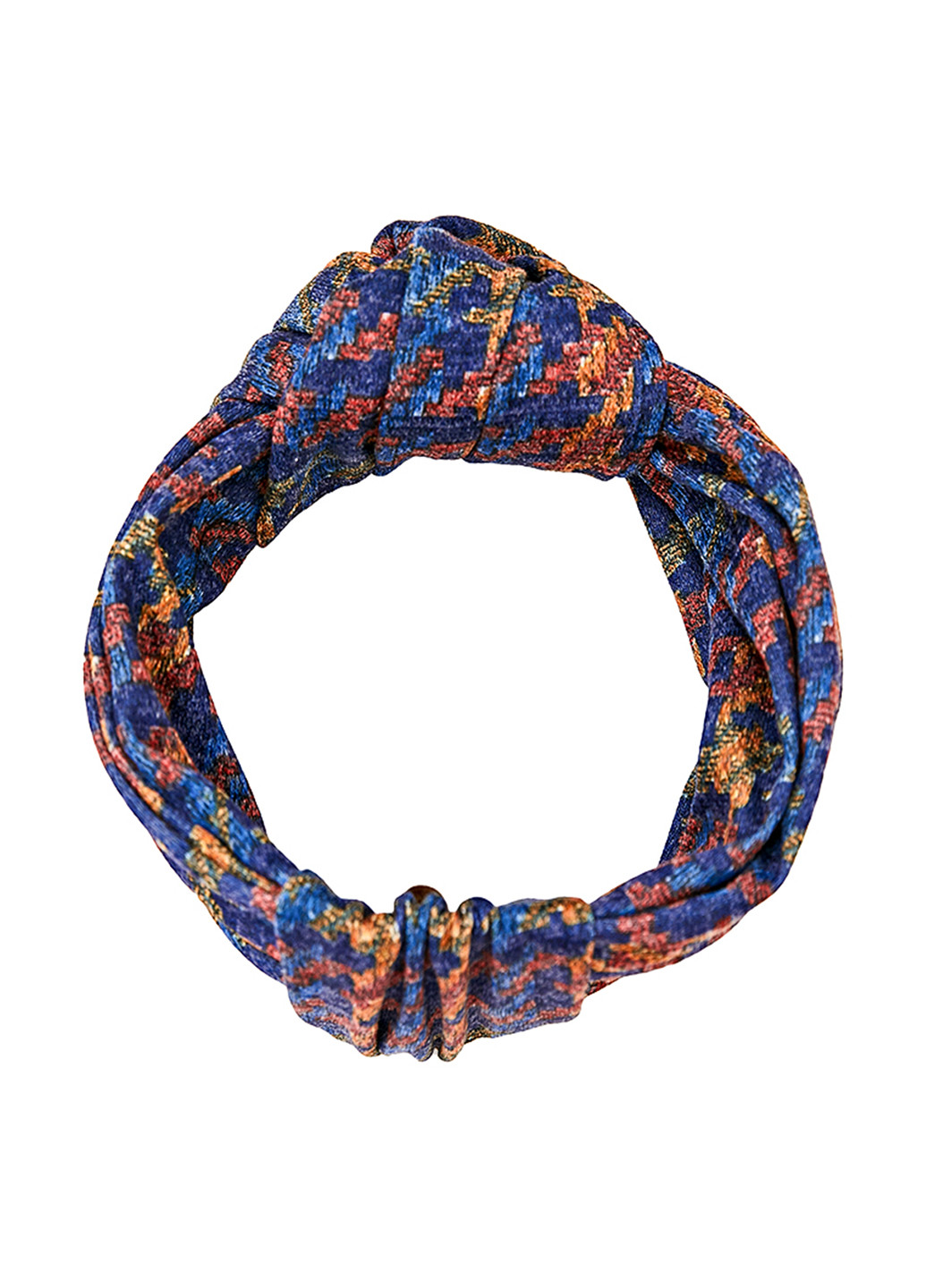 Синий демисезонный комплект (повязка, шарф-снуд) My Scarf