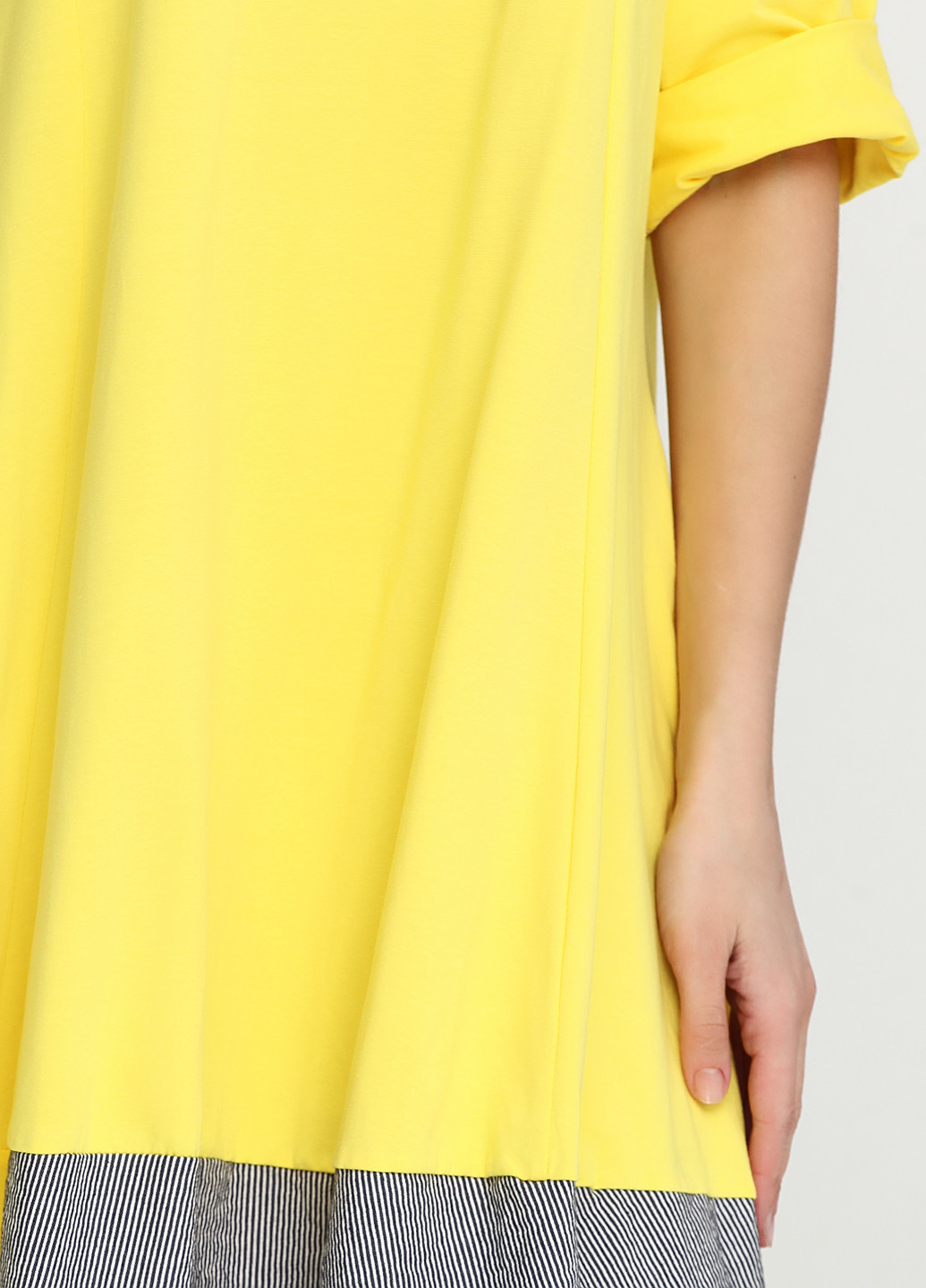Желтое кэжуал платье Moda in Italy однотонное