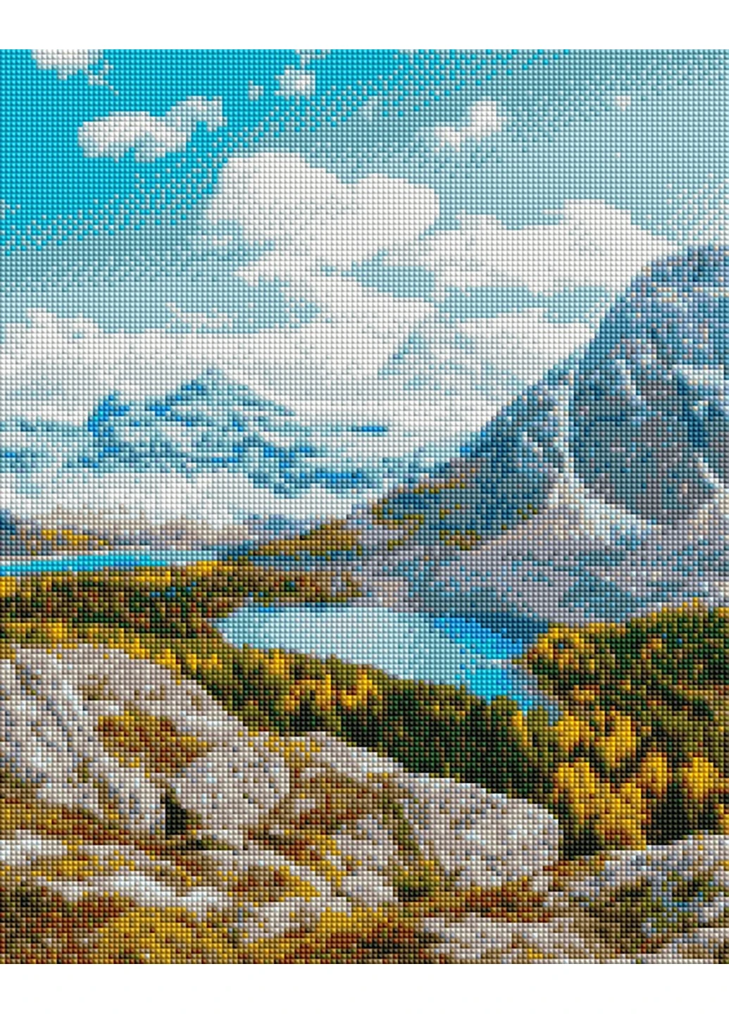 Алмазная мозаика "Озеро в горах" 40х50 см ArtStory (252131213)