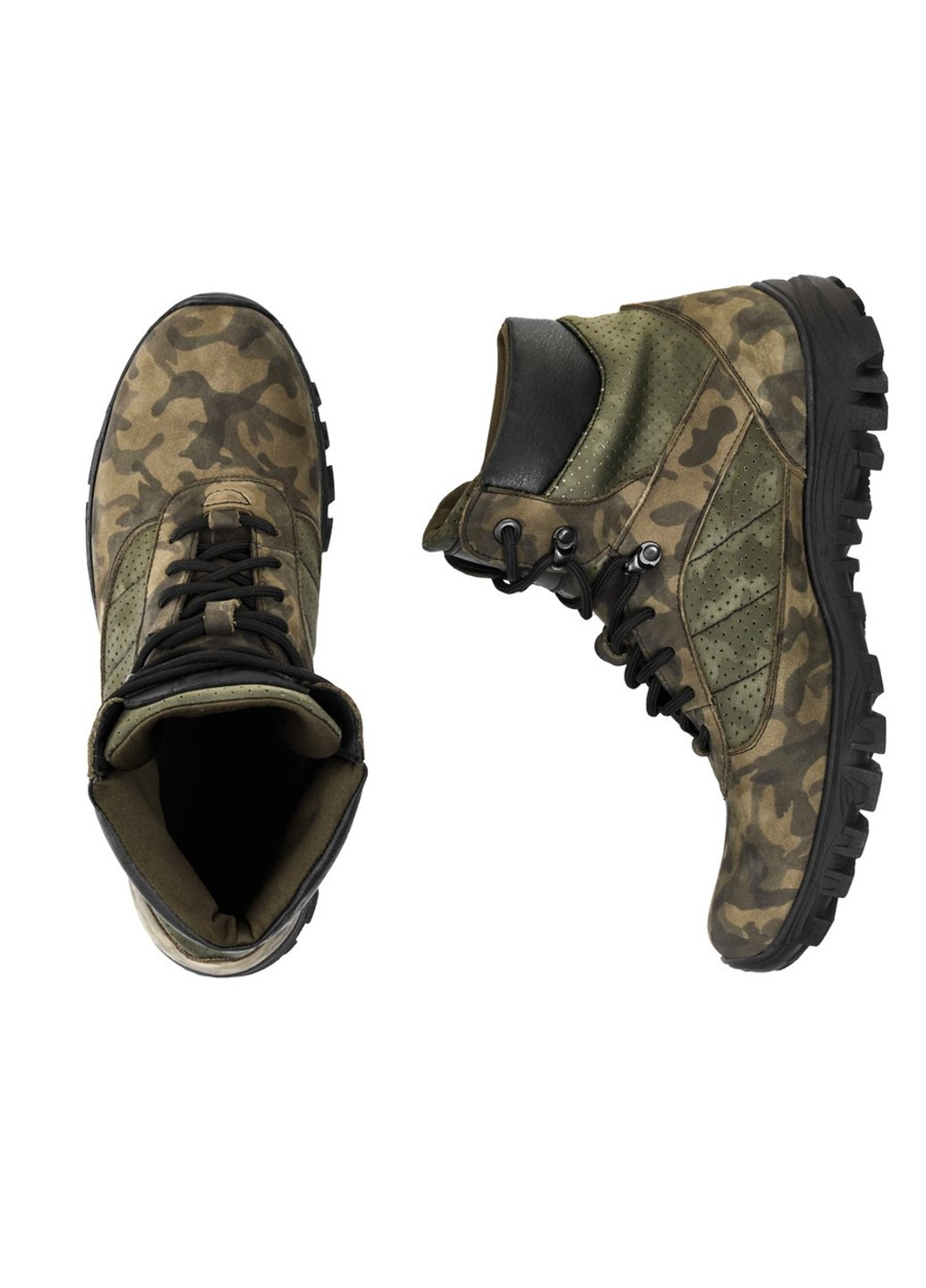 Тактичні черевики високі зелені камуфляж (S-1-GREEN) BlackBay (254057717)