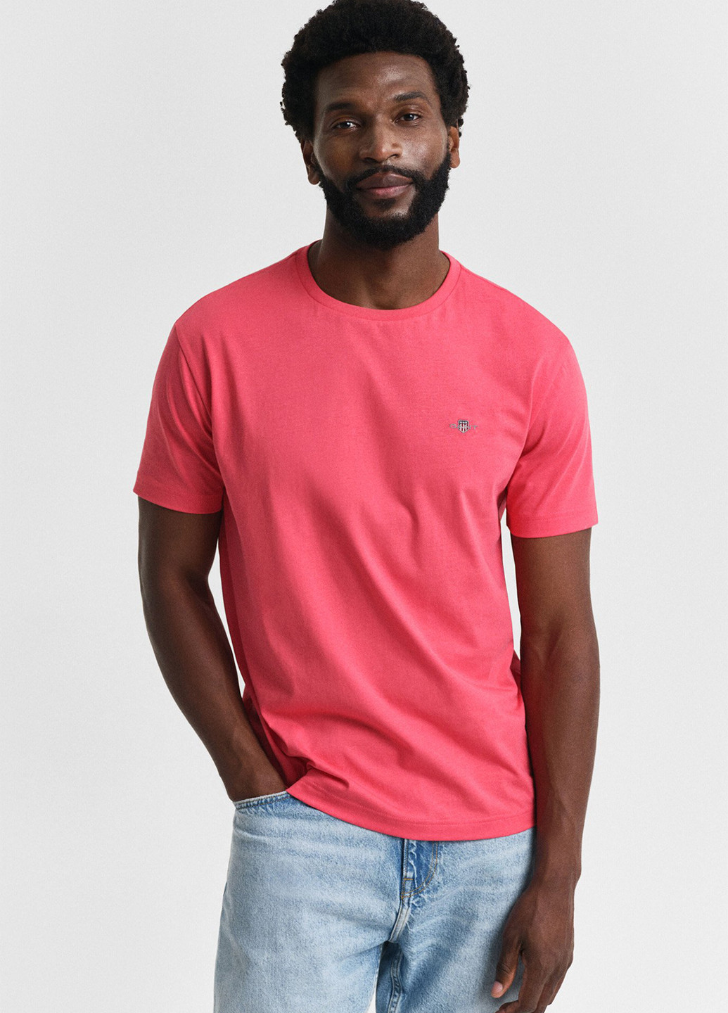 Розовая футболка Gant