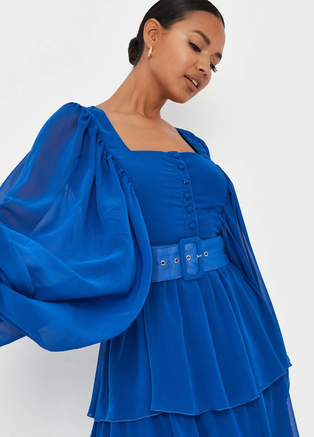 Синя кежуал, вечірня сукня Missguided однотонна