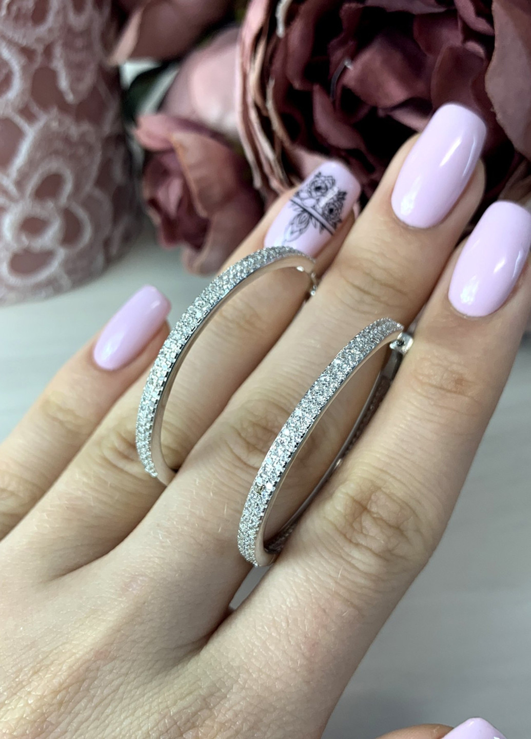 Серьги Silver Flame (132949659)