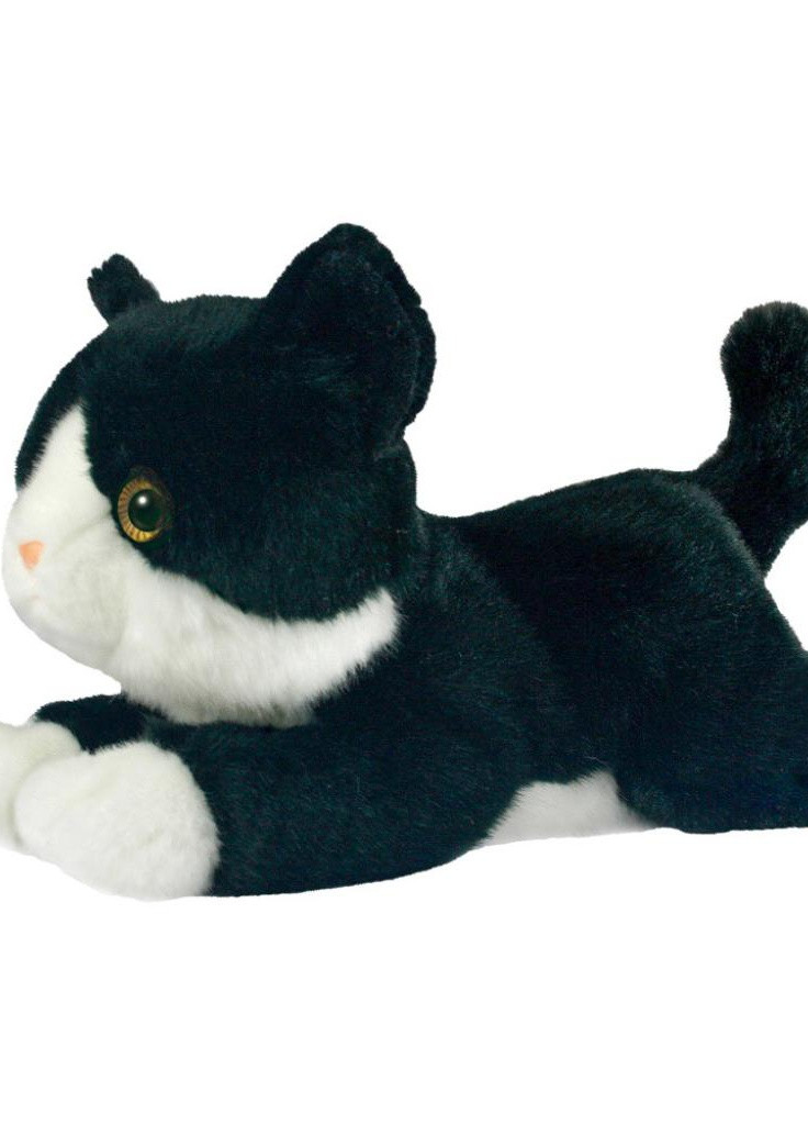 М'яка іграшка Кошеня Чорно-білий 25 см (150224B) Aurora котенок черно-белый 25 см (203960938)