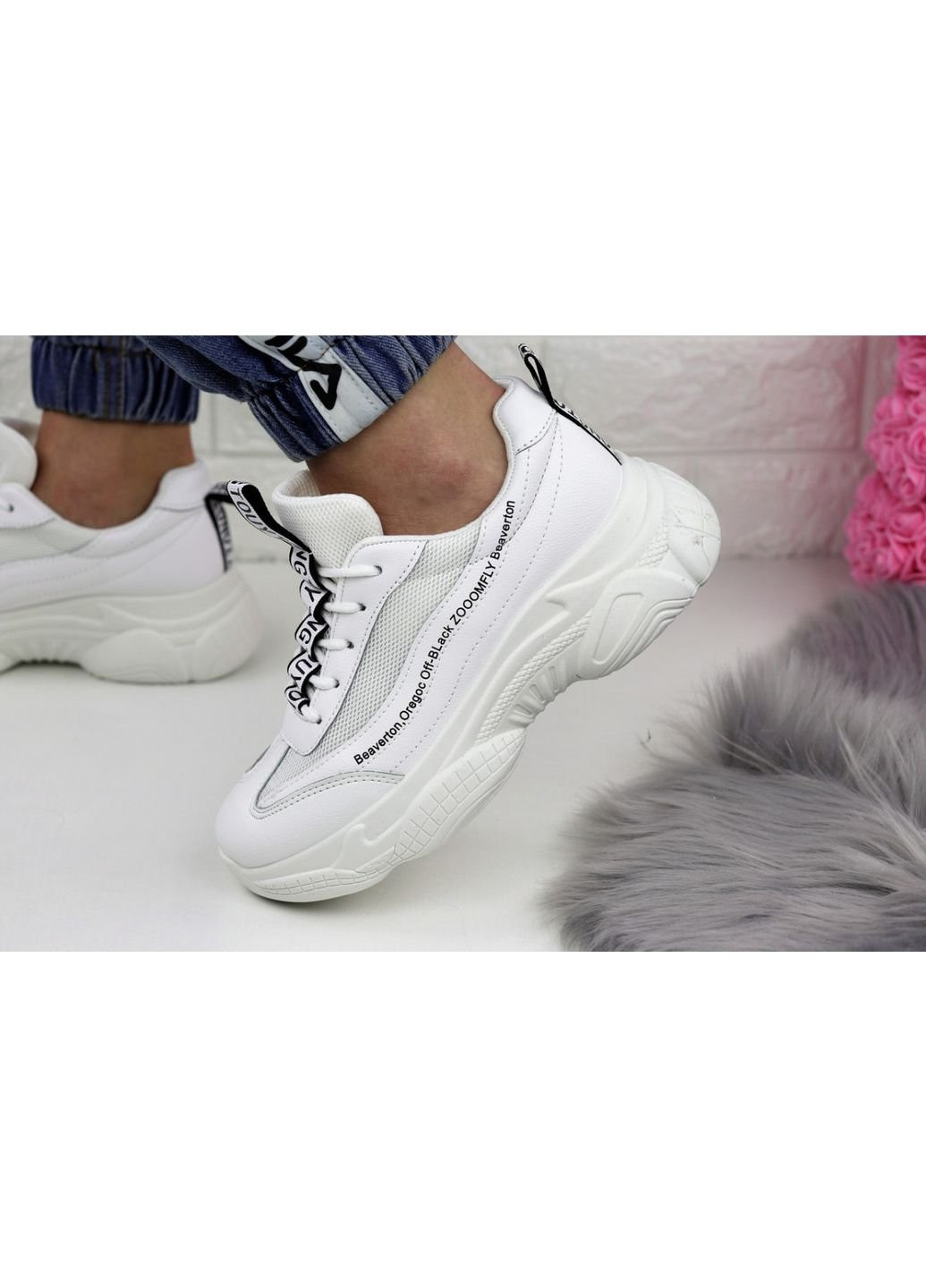 Белые демисезонные женские кроссовки tinoa 1151 36 23 см белый Fashion