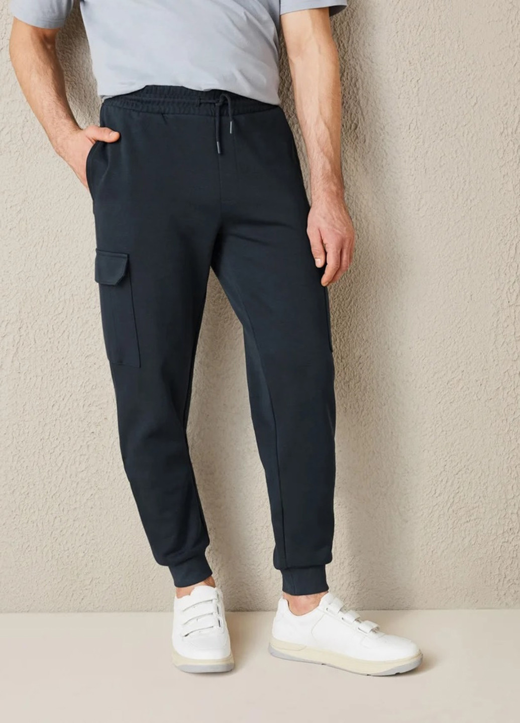 Темно-синие спортивные, кэжуал демисезонные джоггеры, карго брюки Livergy