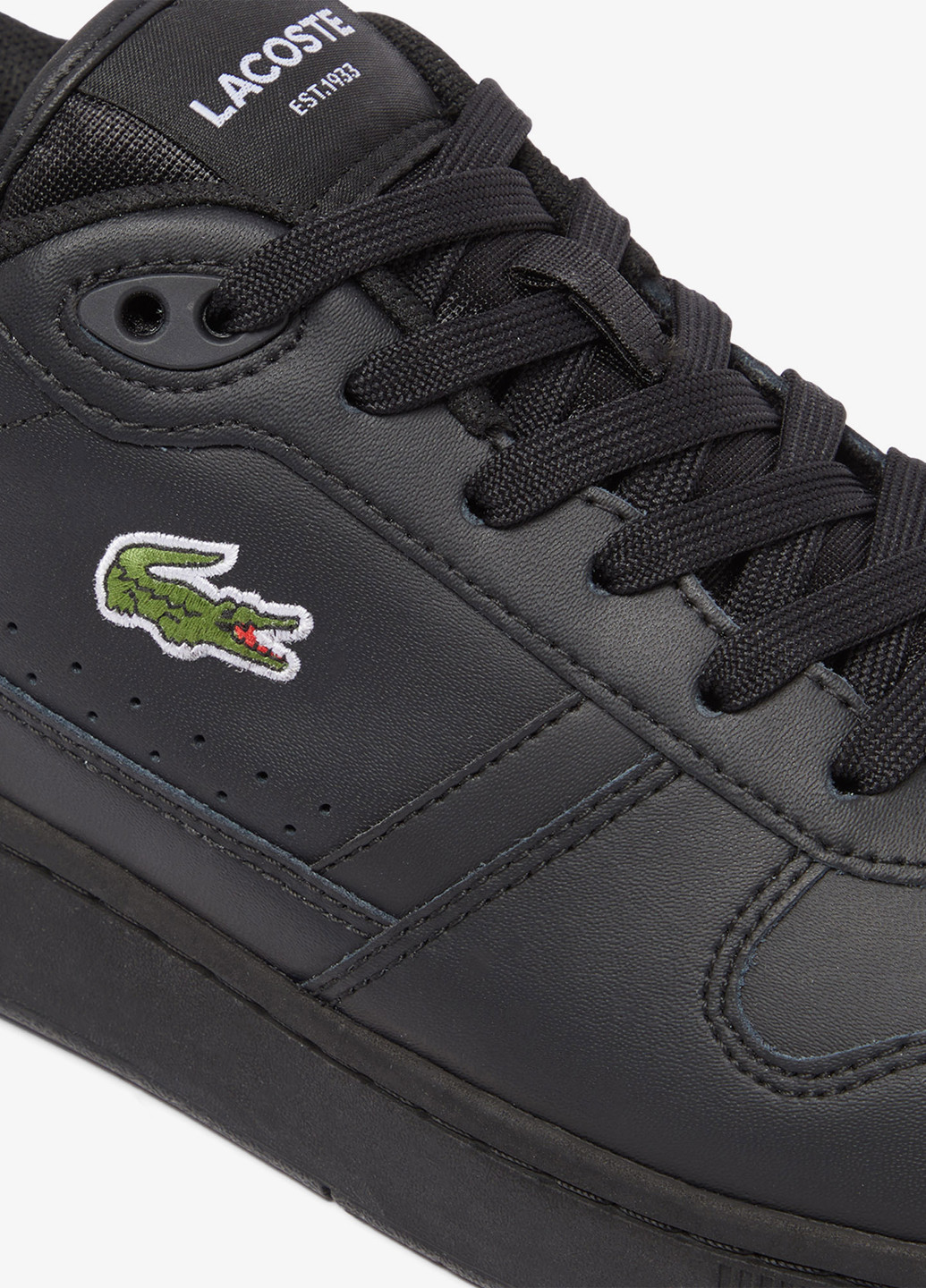 Черные демисезонные кроссовки Lacoste T-Clip Set