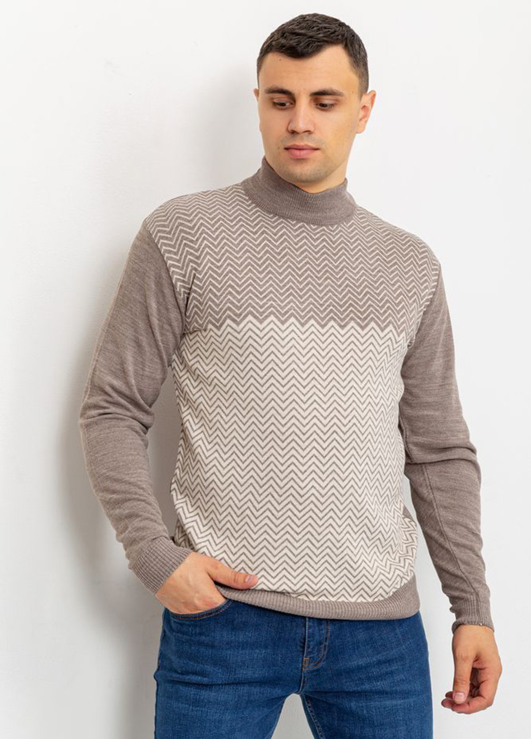 Комбинированный зимний свитер Ager