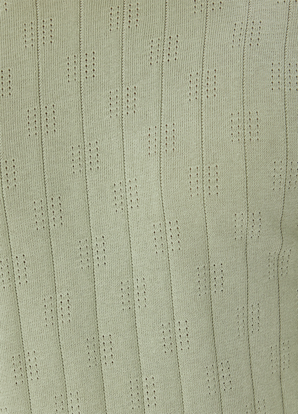 Лонгслів KOTON однотонний фісташковий кежуали бавовна, трикотаж