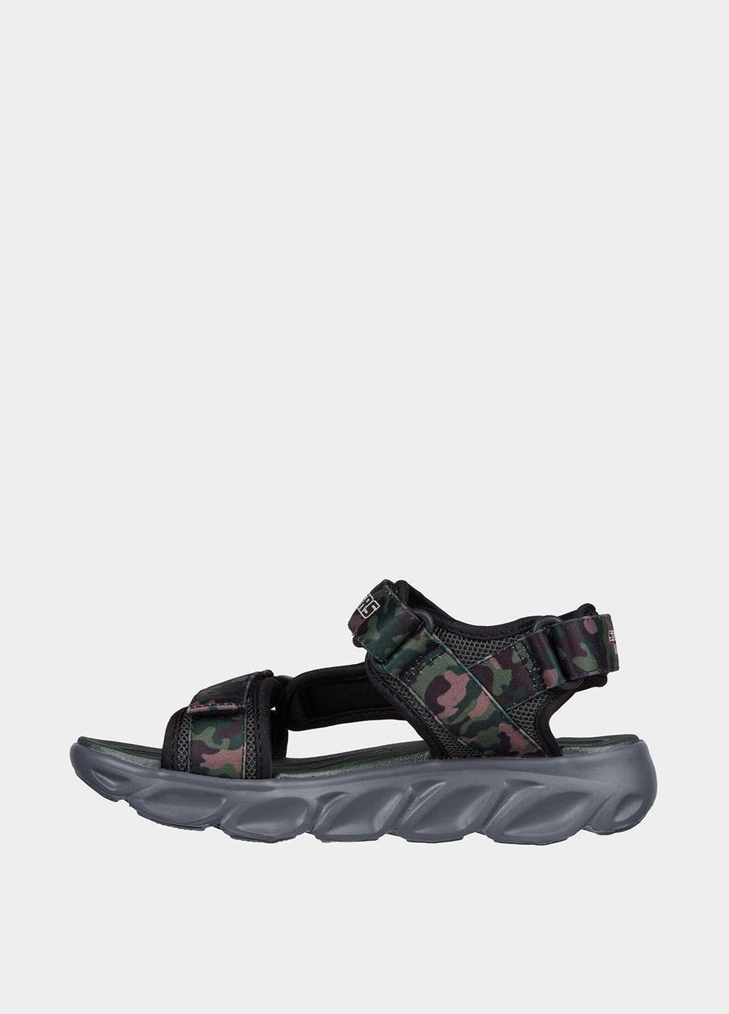 Хаки спортивные, кэжуал сандалии Skechers на липучке