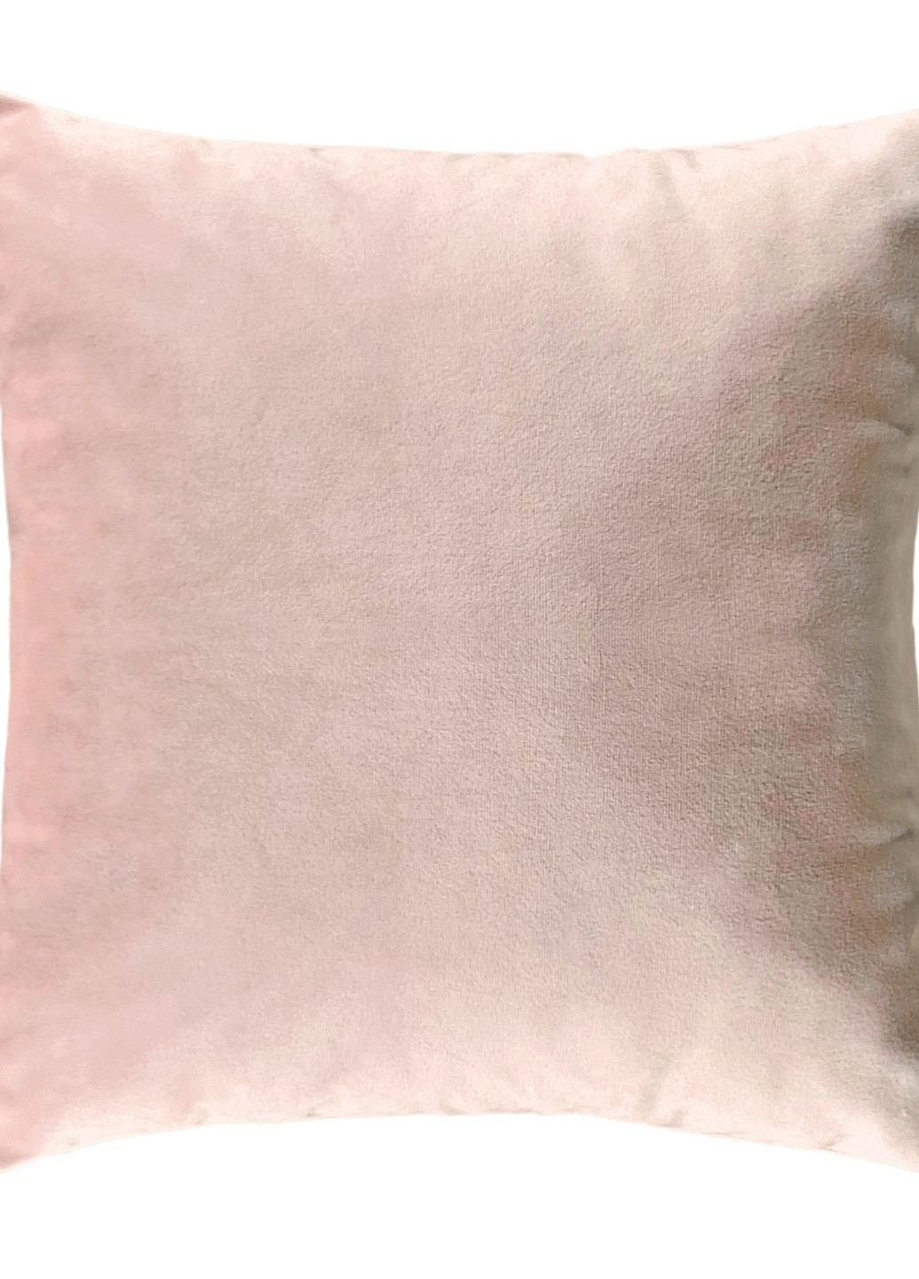 Подушка декоративная с серебристыми стразами Diamond пудровая 40х40 см PAGOTI (256519300)