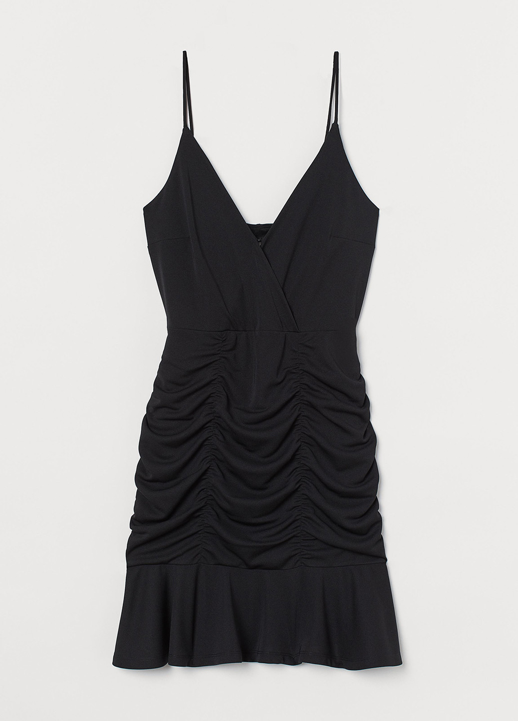 Черное кэжуал платье H&M однотонное