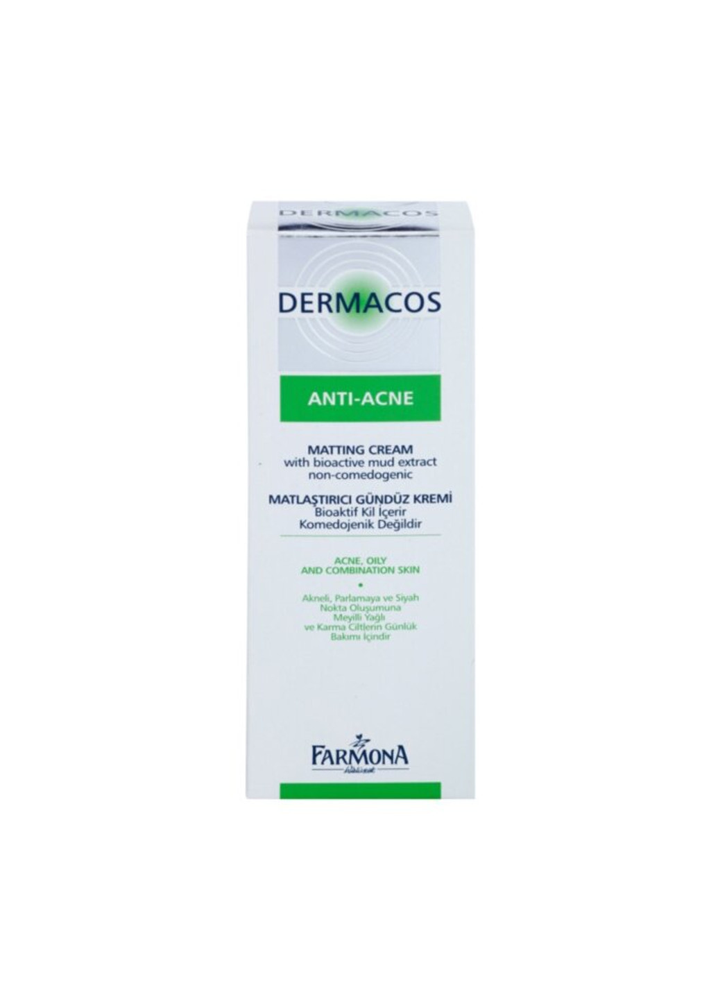 Дневной матирующий крем для лица UVA/UVB Dermacos Anti-Acne 50 мл Farmona (251203406)