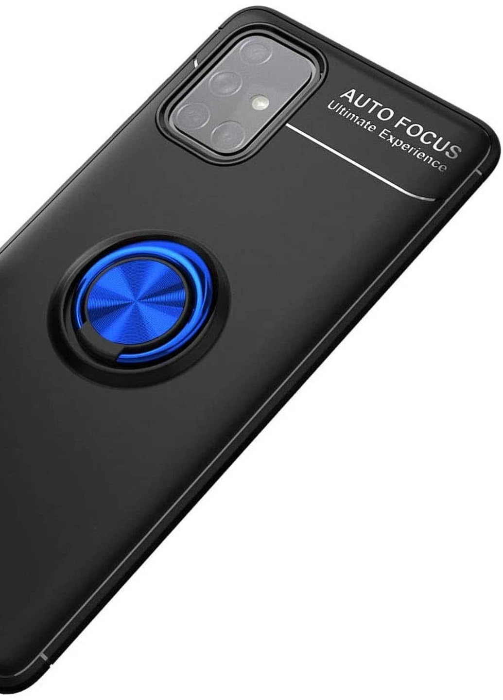 TPU чохол ColorRing під магнітний тримач (opp) для Samsung Galaxy M31s Чорний / Синій (is_00000038516_4) Deen (238480620)