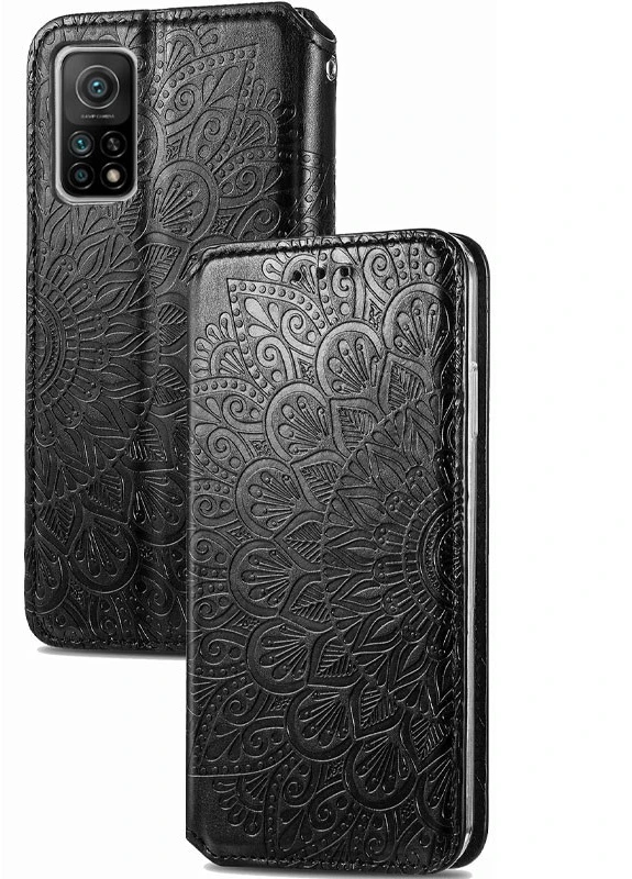 Шкіряний чохол книжка Mandala (PU) для Xiaomi Mi 10T / Mi 10T Pro Чорний (is_00000041398_7) Getman (237834759)
