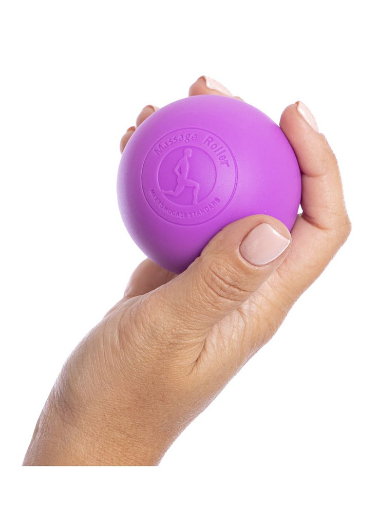 Массажный мячик 6.5 см фиолетовый (каучук) для миофасциального релиза и самомассажа EF-MM65-V EasyFit (243205377)