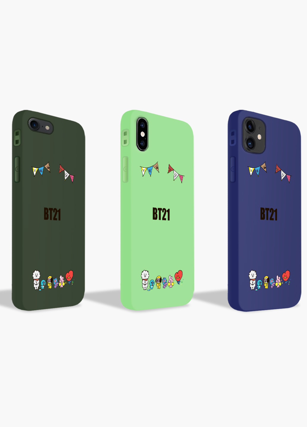 Чехол силиконовый Apple Iphone X БТС (BTS) (6129-1168) MobiPrint (219347680)