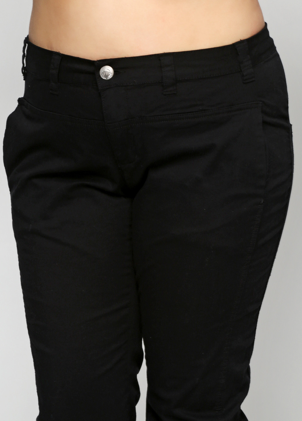 Черные кэжуал демисезонные зауженные брюки Zizzi