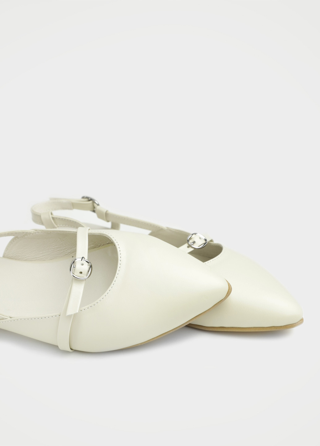 URBAN TRACE Туфли слингбеки молочный з натуральная кожа, китай — лето (350598150)