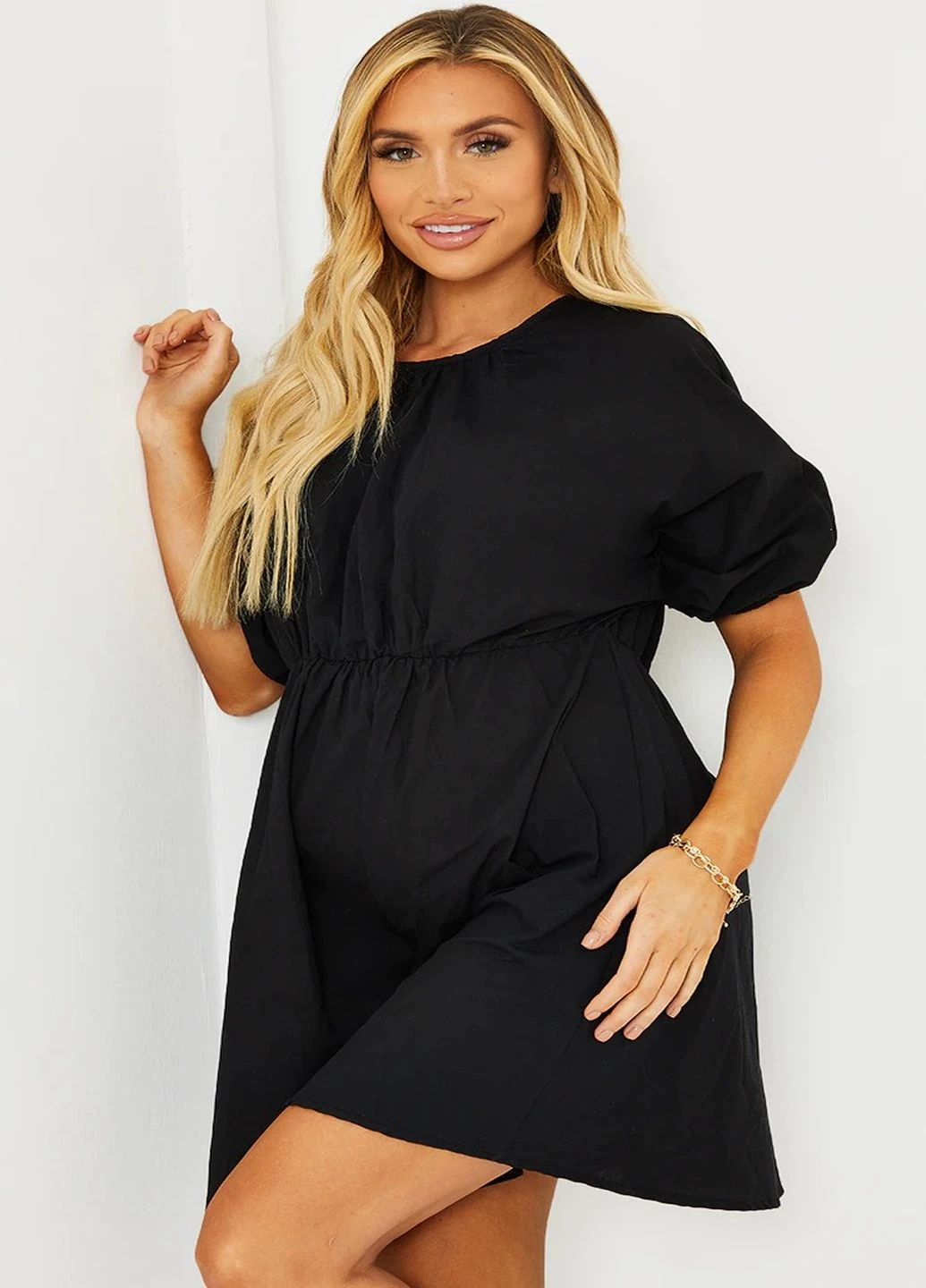 Чорна кежуал сукня PrettyLittleThing однотонна