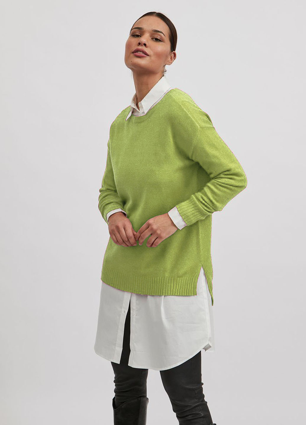 Зелений демісезонний светр Vila