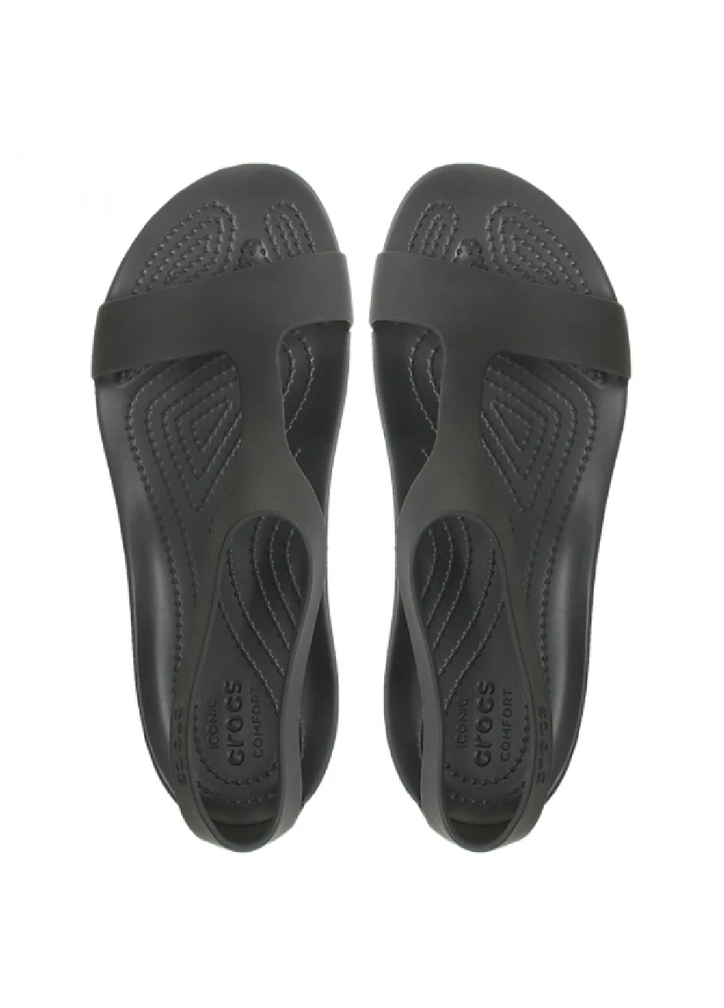 Черные сандалии Crocs