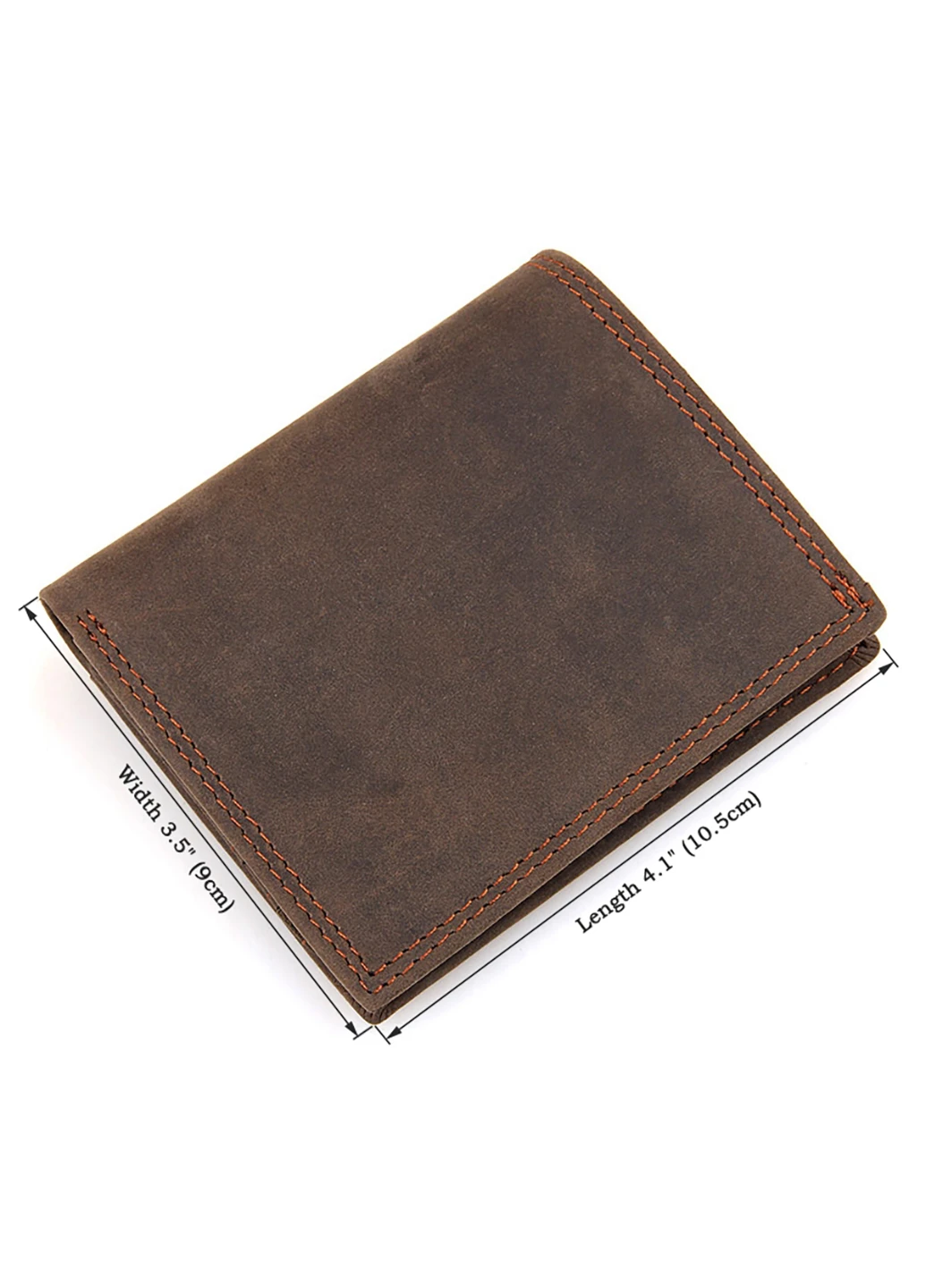 Чоловічий шкіряний гаманець 10,5х9 см Vintage (252127999)