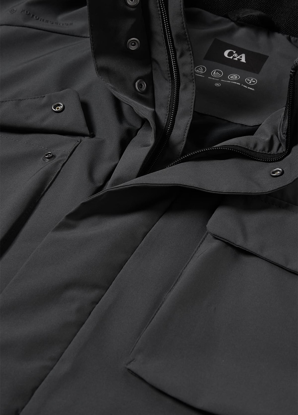 Темно-сіра демісезонна куртка C&A