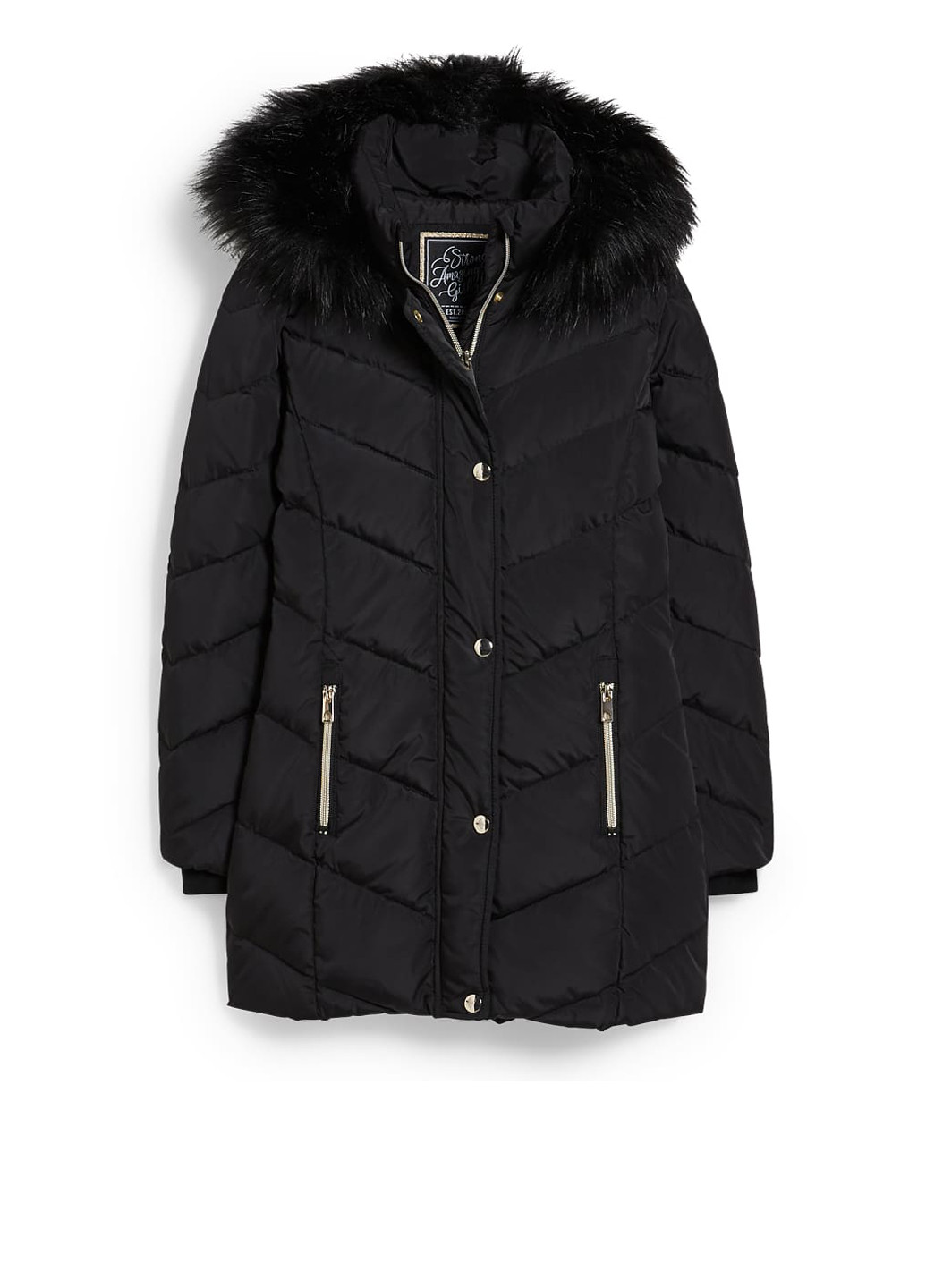 Черный зимний Пуховик C&A