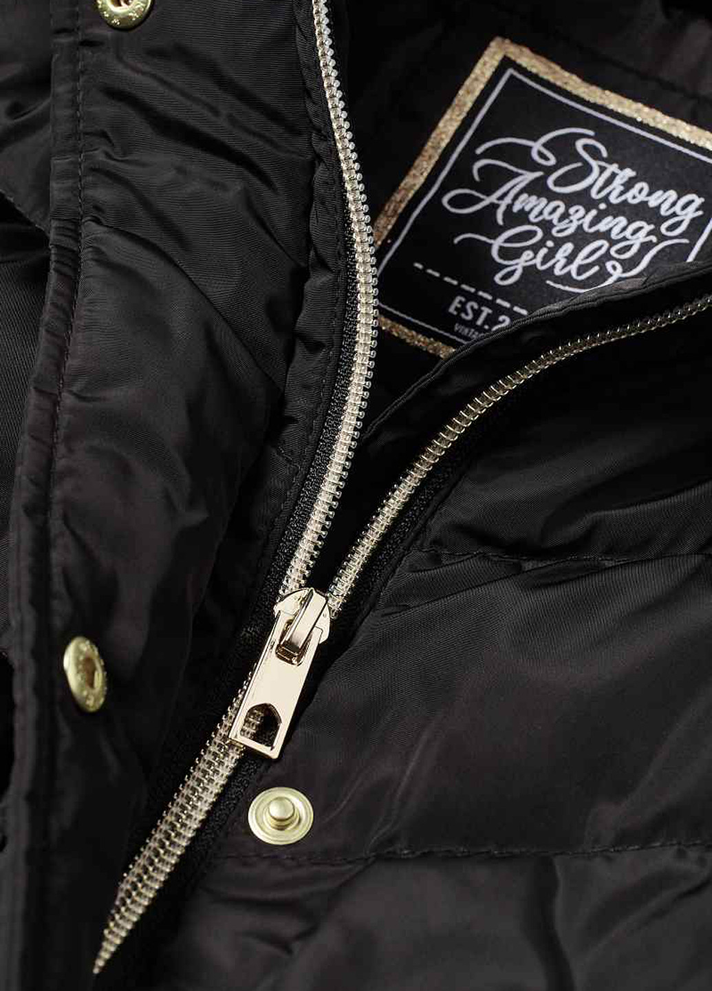 Черный зимний Пуховик C&A