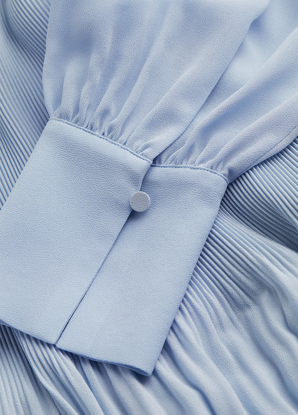 Блакитна кежуал сукня а-силует, плісована H&M однотонна