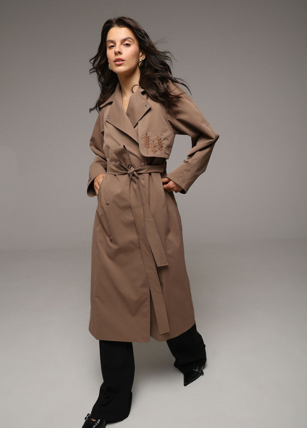 Плащ Anna Yakovenko на кнопках демісезон (303195628)